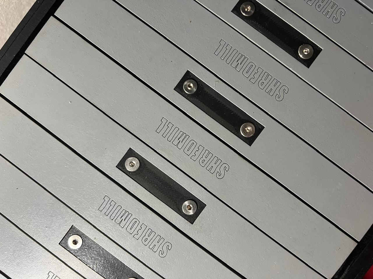 Close-up of Shredmill’s handcrafted surface